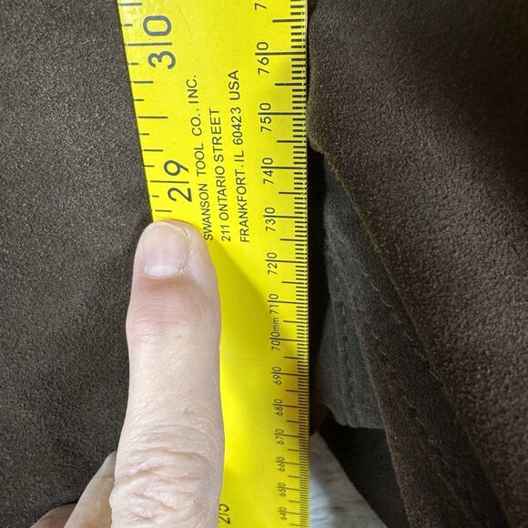 Sundance Pants Brown 6 Women's 100% Leather Cargo Pockets Zippers Lined‎ RARE - Picture 13 of 14